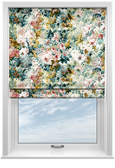 Philippa, Apricot - Roman Blind